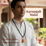 Divinely 100% Natural Unpolished Karungali Malai Original 6mm | Certified Karungali Mala Original Elastic Thread | Black Ebony Wood Necklace for Spiritual Growth & Meditation (Copy) - Image 5